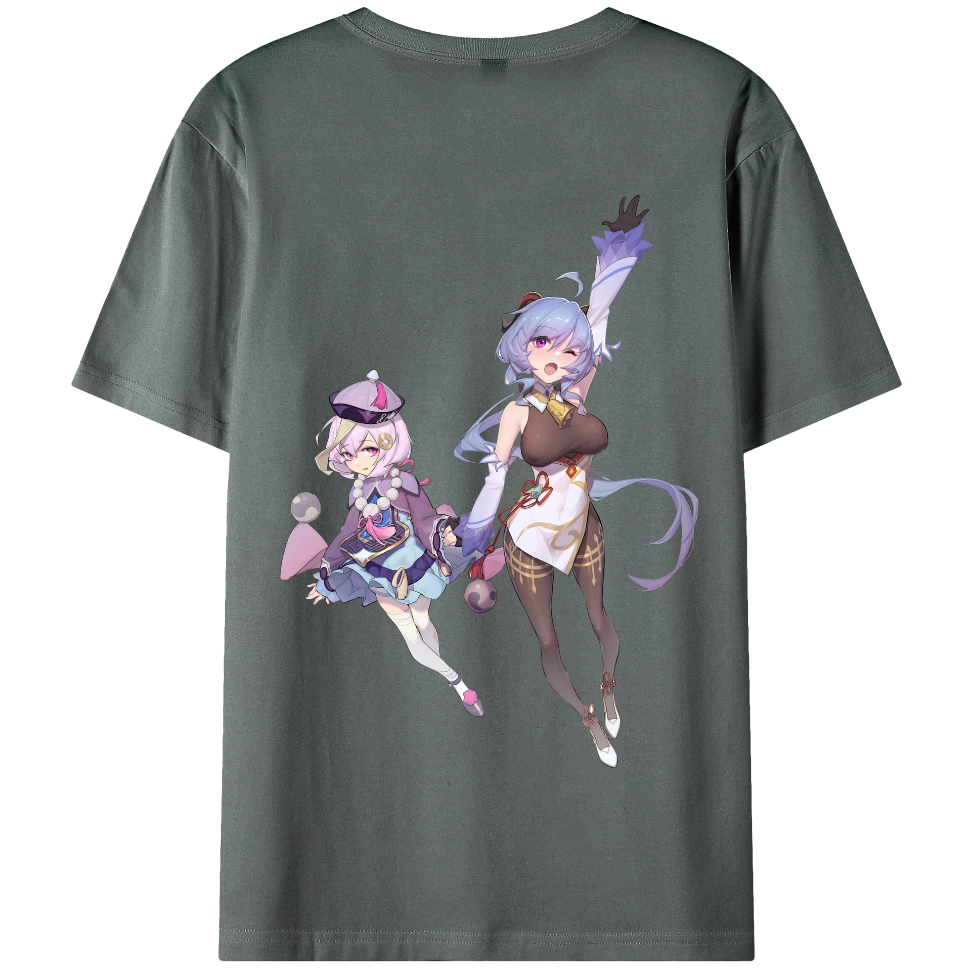 げんし神 七七 なな  genshin Nana 綿100％半袖Tシャツ（背面プリント）